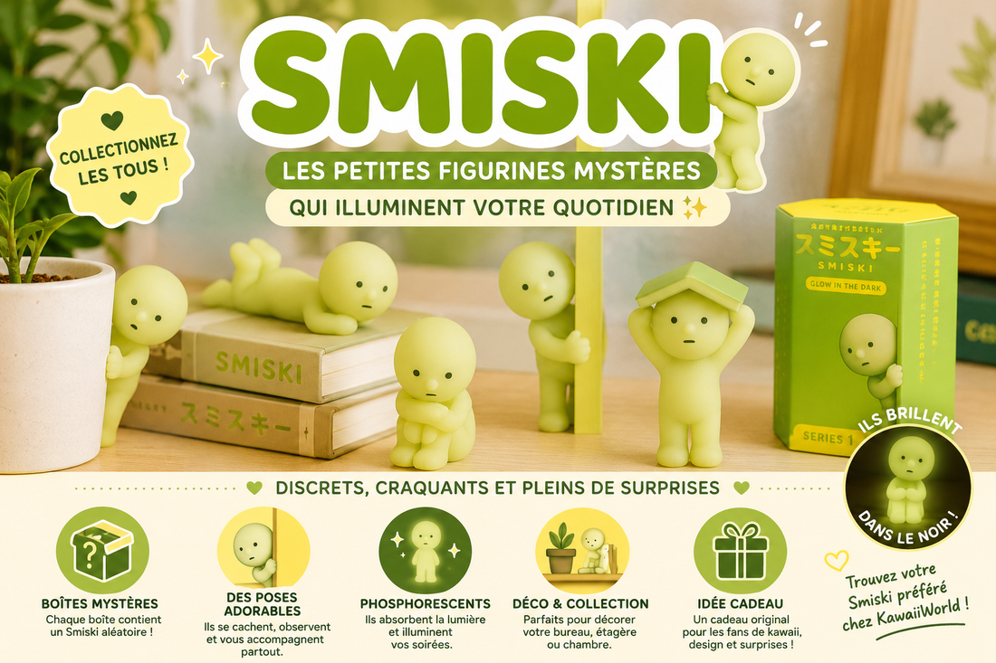 Smiski : les figurines japonaises phosphorescentes qui brillent