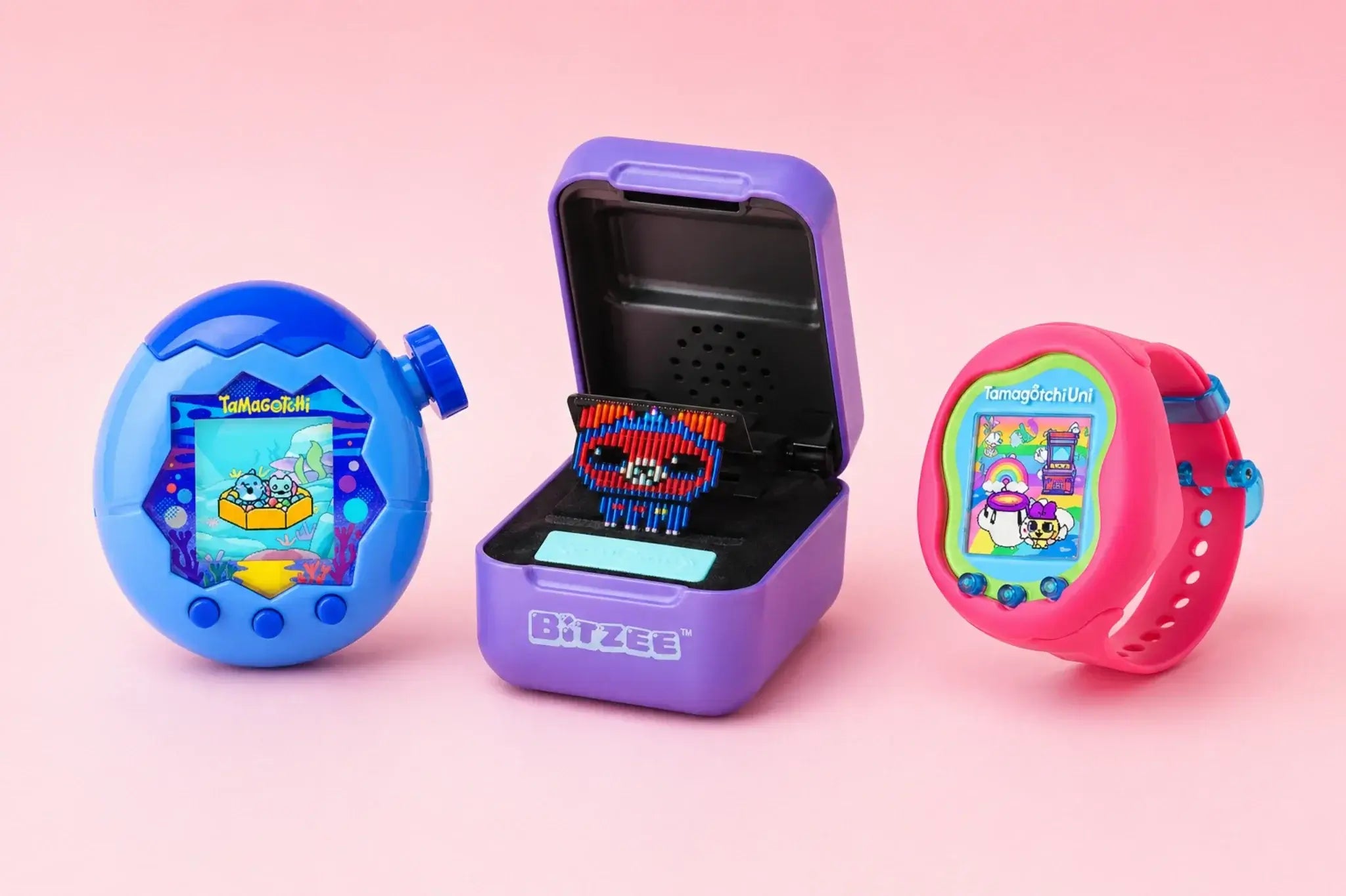 Tamagotchi et jouets virtuels kawaii colorés avec écran interactif, idée cadeau enfant et collection