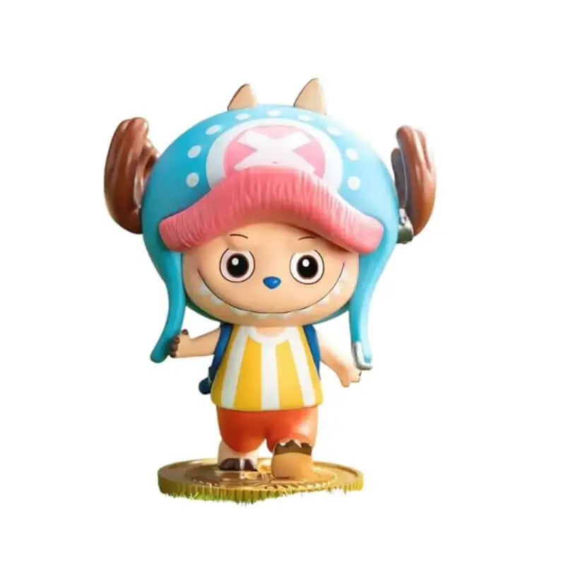 Figurine Surprise One Piece Labubu personnage rose kawaii inspiré de l'univers des pirates et de l'aventure.