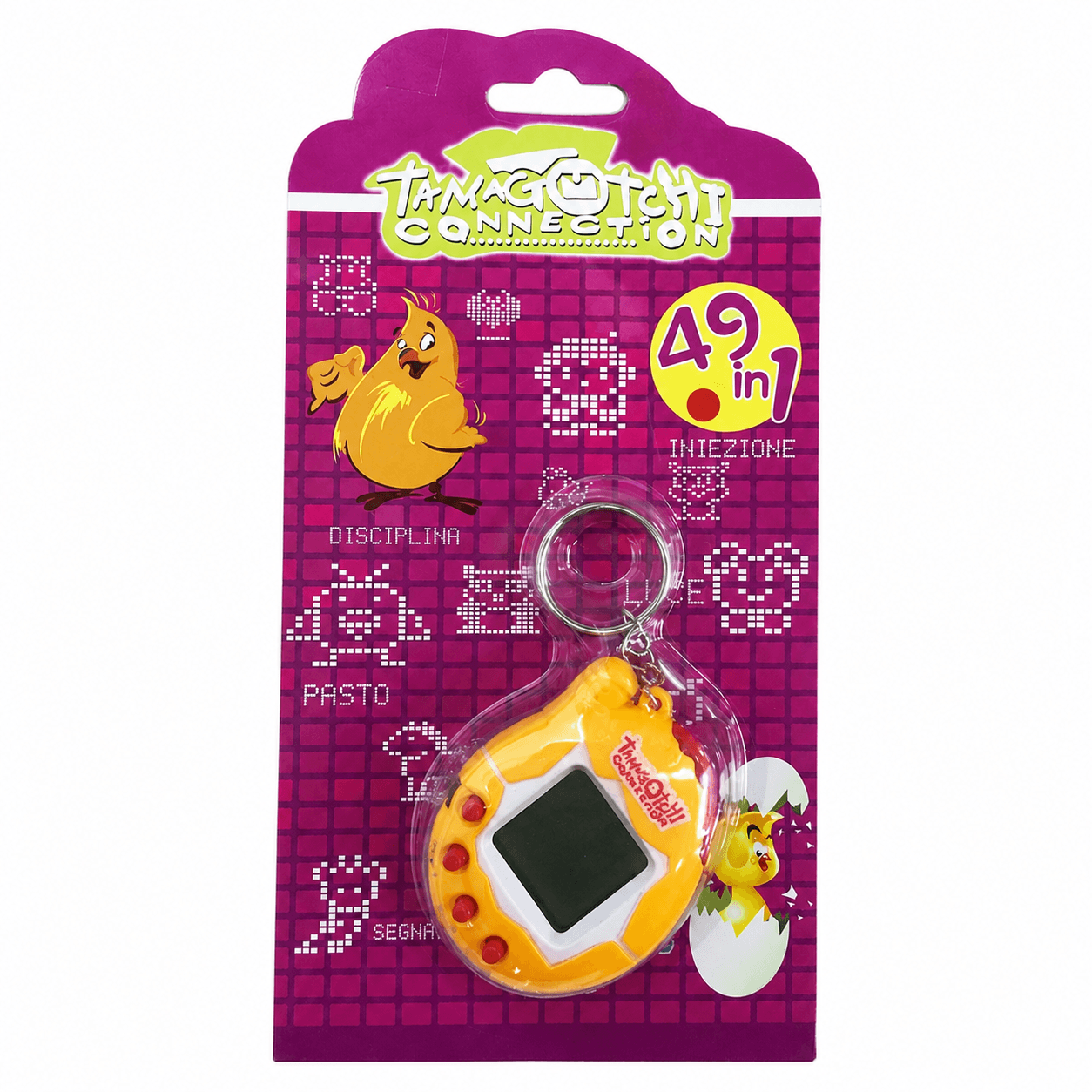 tamagotchi 49 en 1 version jaune emballage produit