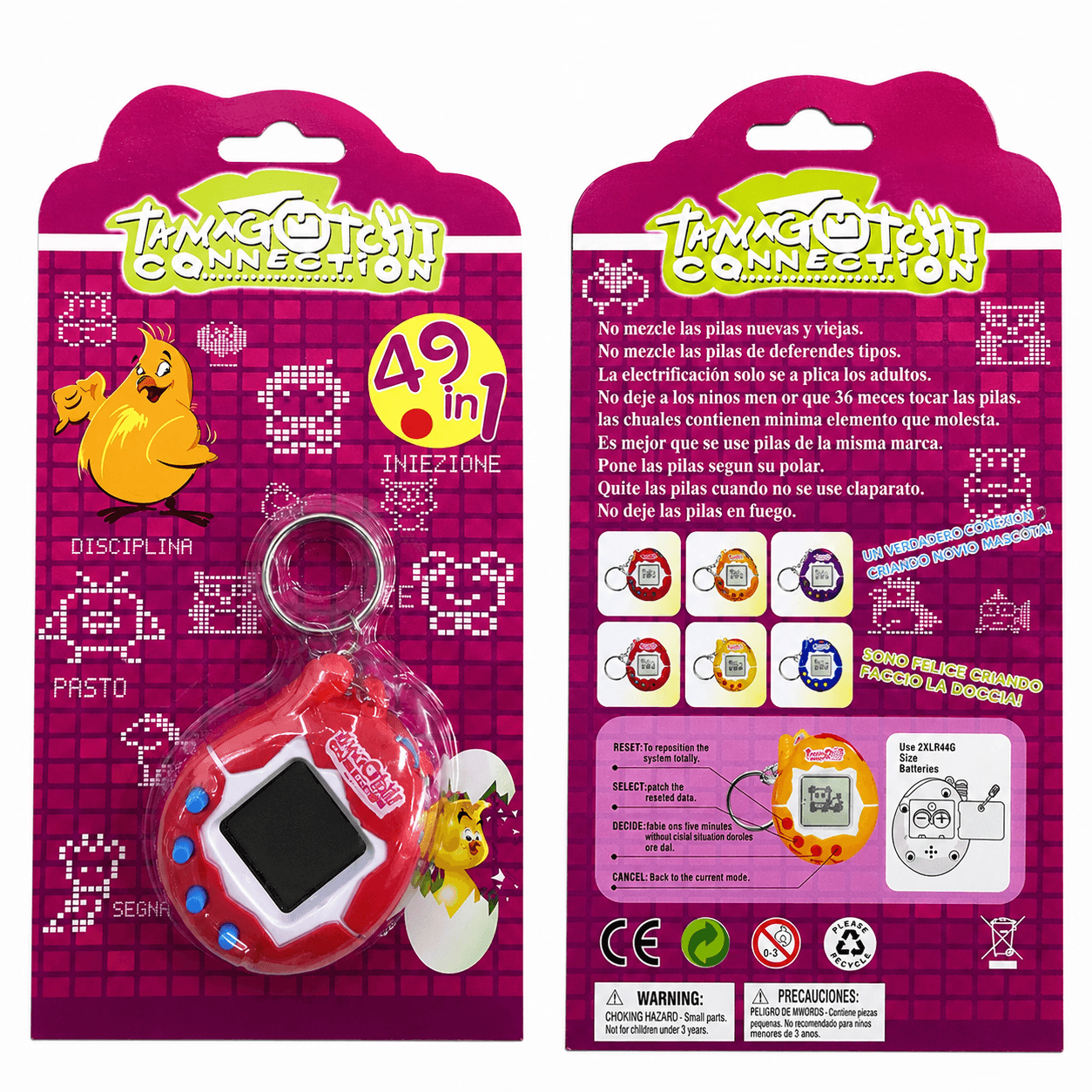 tamagotchi connection 49 en 1 emballage produit rose