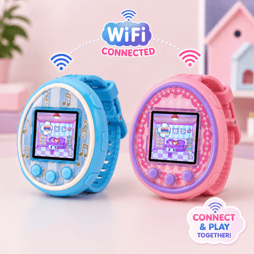 Animal virtuel kawaii HD – Montres connectées WiFi en couleurs pour jouer ensemble.