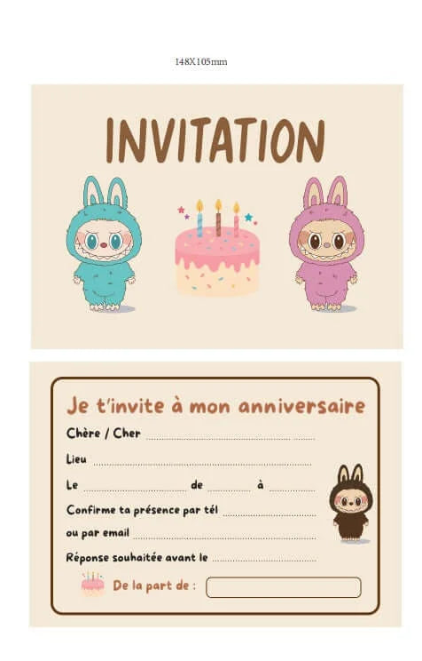 Anniversaire Kit Fêtes & anniversaires – univers Labubu