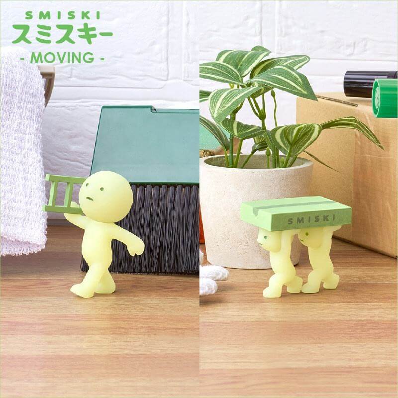 figurines smiski moving en situation décoration kawaii maison