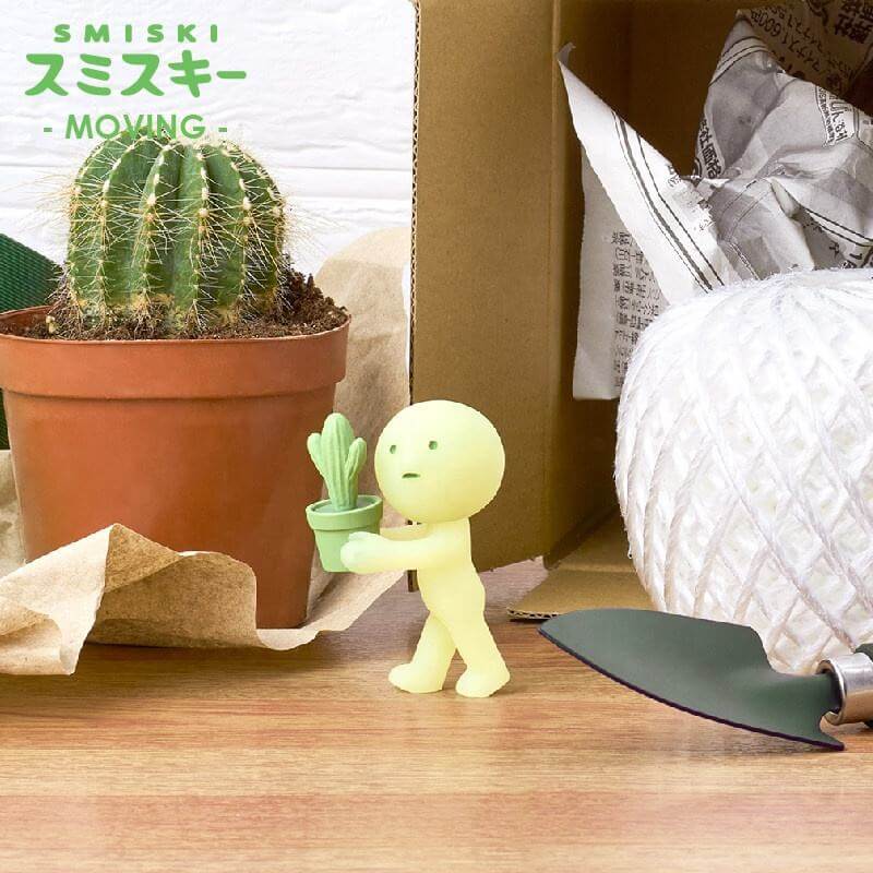 figurine smiski moving kawaii avec cactus décoration intérieure