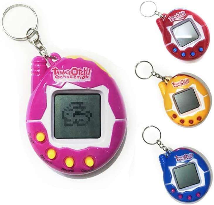 tamagotchi connection porte cles kawaii plusieurs couleurs retro jeu virtuel électronique
