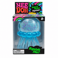 NeeDoh Jellyfish Squishy Anti-Stress en forme de méduse colorée, jouet sensoriel doux et relaxant.