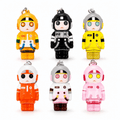 Porte-clés Squishy Astronaute Kawaii colorés en forme d’astronautes, accessoires anti-stress mignons et originaux.