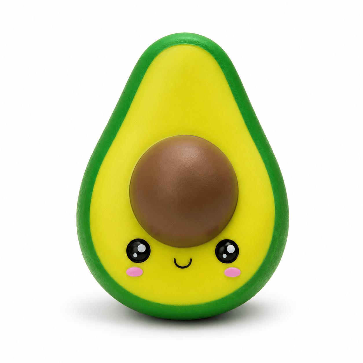 Squishy Avocat Kawaii Anti-Stress Ultra Moelleux en forme d’avocat adorable, doux, moelleux et agréable à presser.