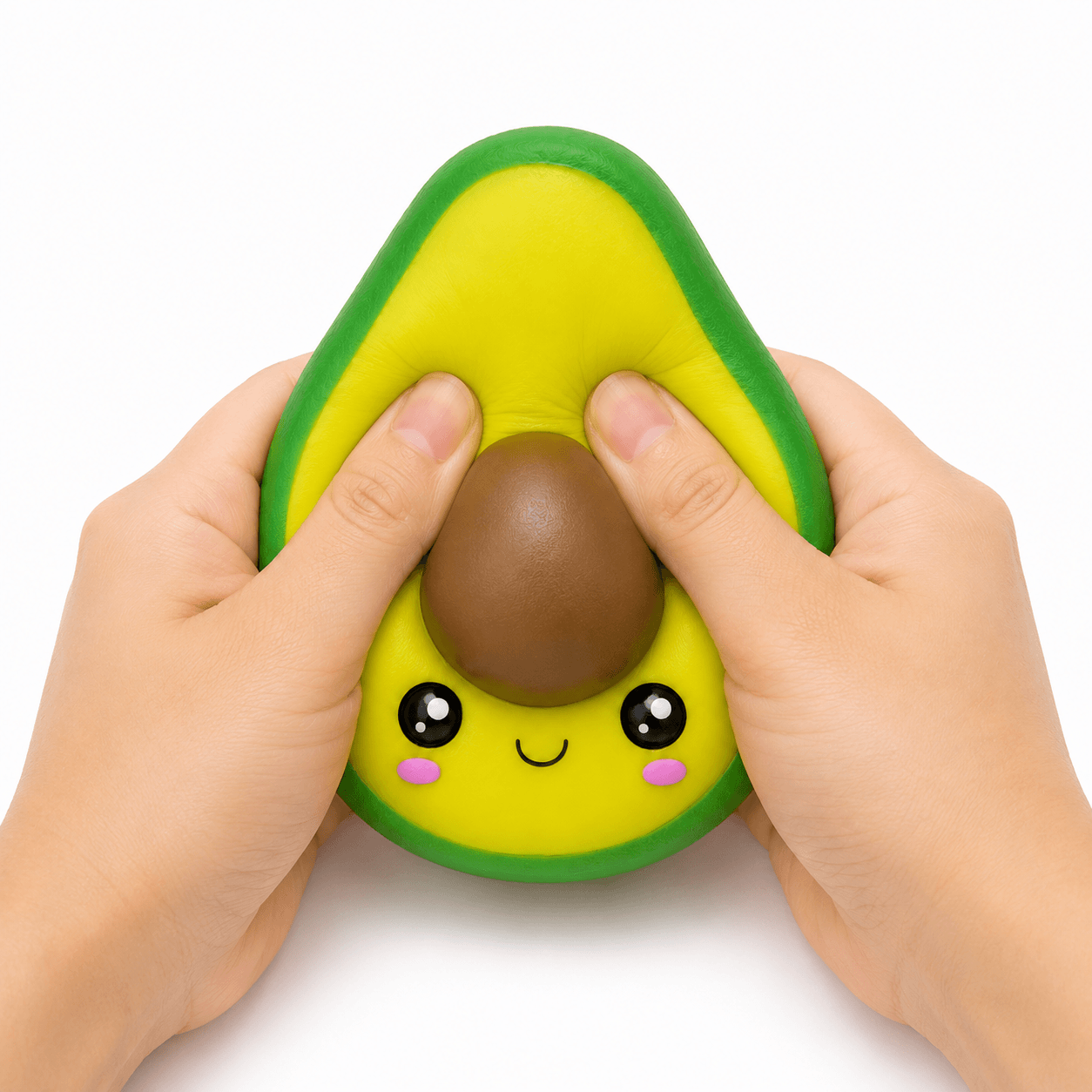 Squishy Avocat Kawaii ultra moelleux et relaxant, parfait pour la détente et le plaisir tactile.