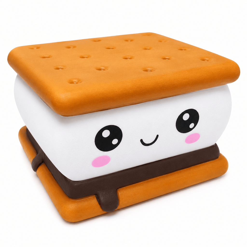 Squishy Biscuit Sandwich Kawaii XXL géant, ultra moelleux et agréable à presser pour se détendre.