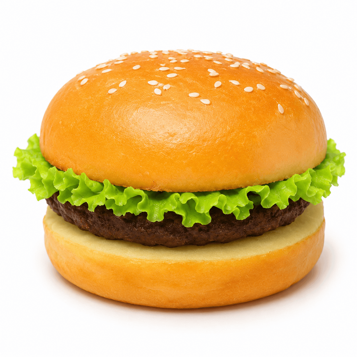 Squishy Burger Kawaii Anti-Stress en forme de hamburger gourmand, doux, moelleux et agréable à presser.