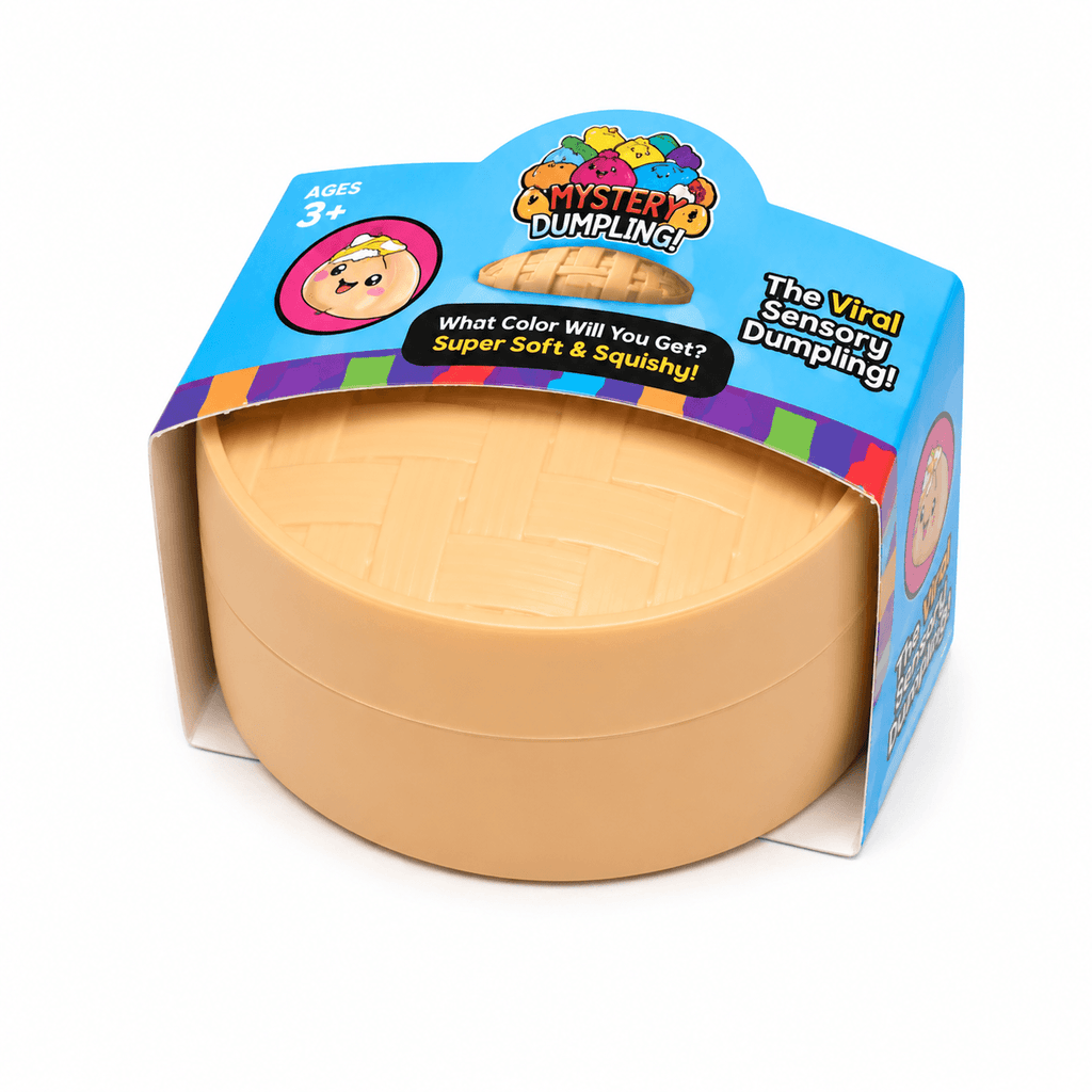 Mystery Dumpling Squishy Surprise en forme de ravioli kawaii, doux, moelleux et agréable à presser.