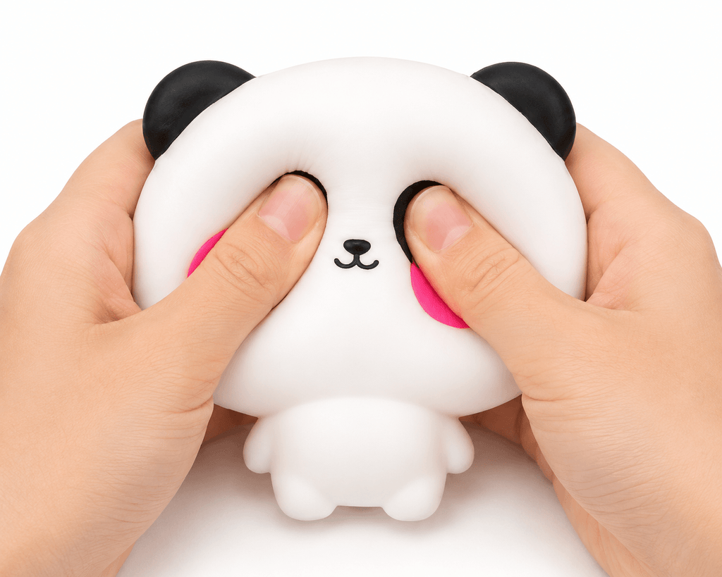 Squishy Panda Kawaii moelleux et relaxant, idéal pour la détente et le plaisir tactile.