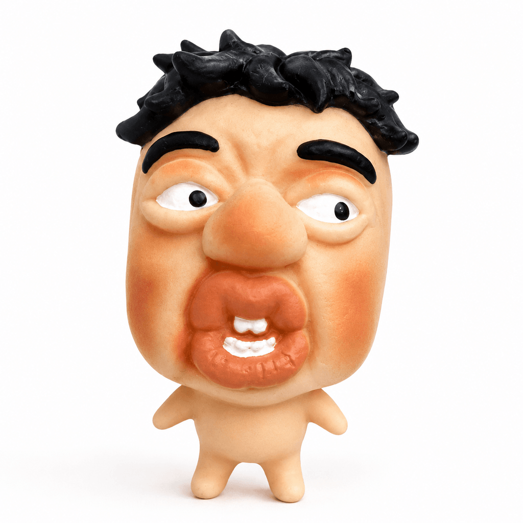 Squishy Funny Face Anti-Stress à remontée lente, parfait pour la détente et le plaisir tactile.
