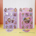 Bloc-notes Labubu kawaii avec couverture illustrée, idéal pour les notes, dessins et souvenirs du quotidien.