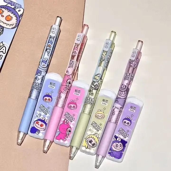 stylos criterium labubu kawaii pastel collection papeterie cute