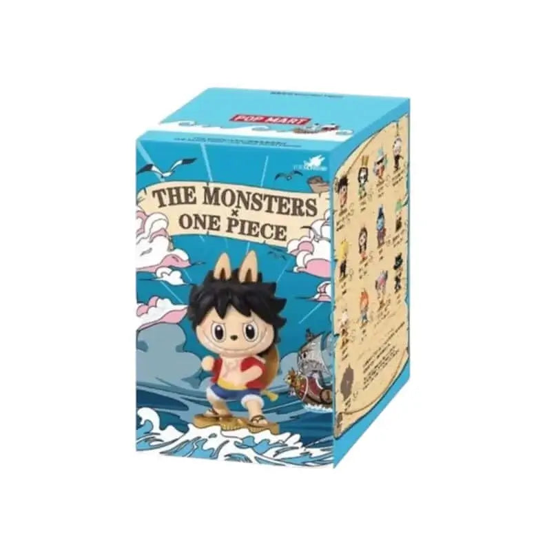 Boîte surprise Figurine One Piece Labubu édition collection, idéale pour les amateurs de figurines kawaii et manga.