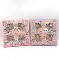 Pack de stickers Labubu kawaii avec plusieurs personnages adorables, parfait pour décorer cahiers, ordinateurs et accessoires.